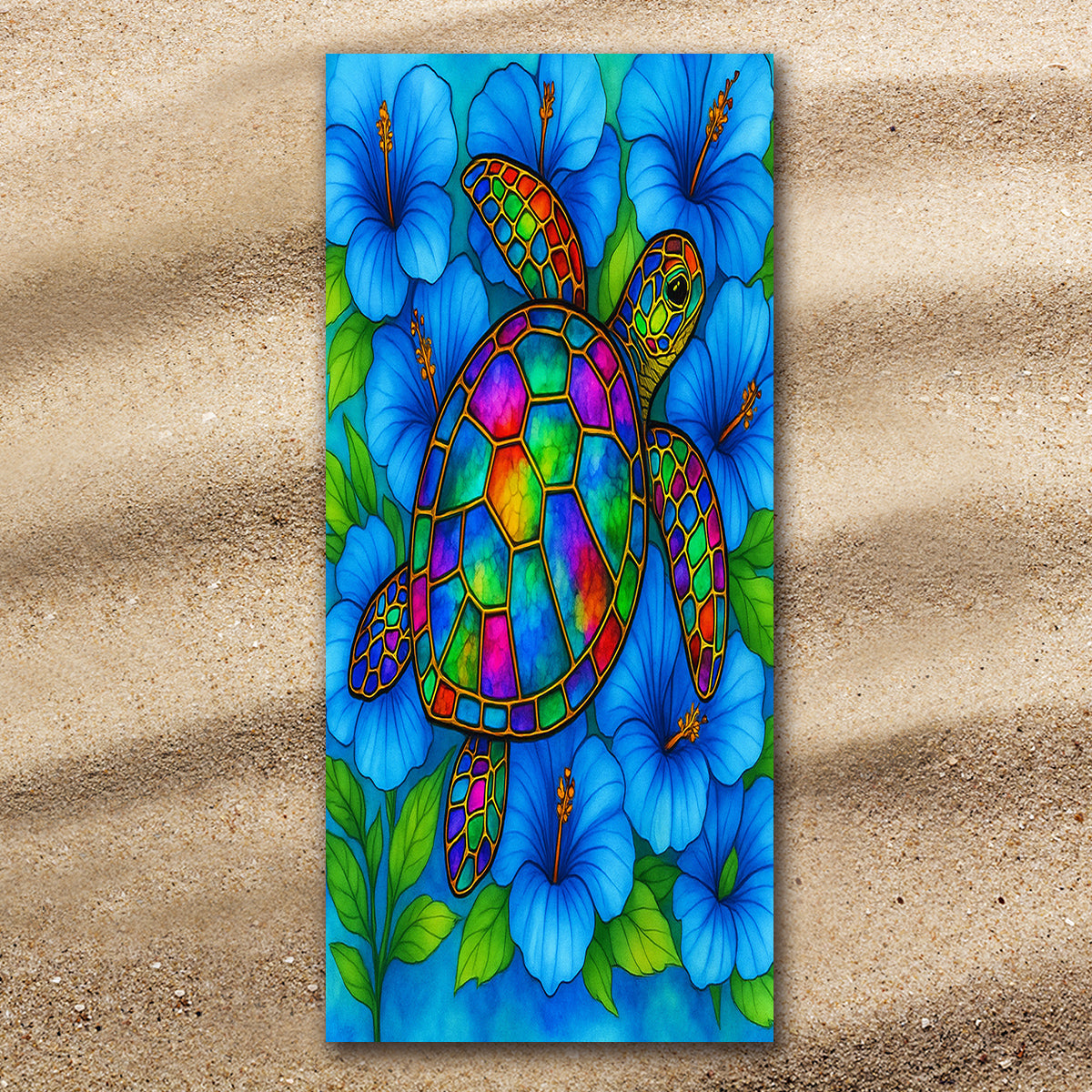 Hibiscus Sea Turtle Extra Large Towel