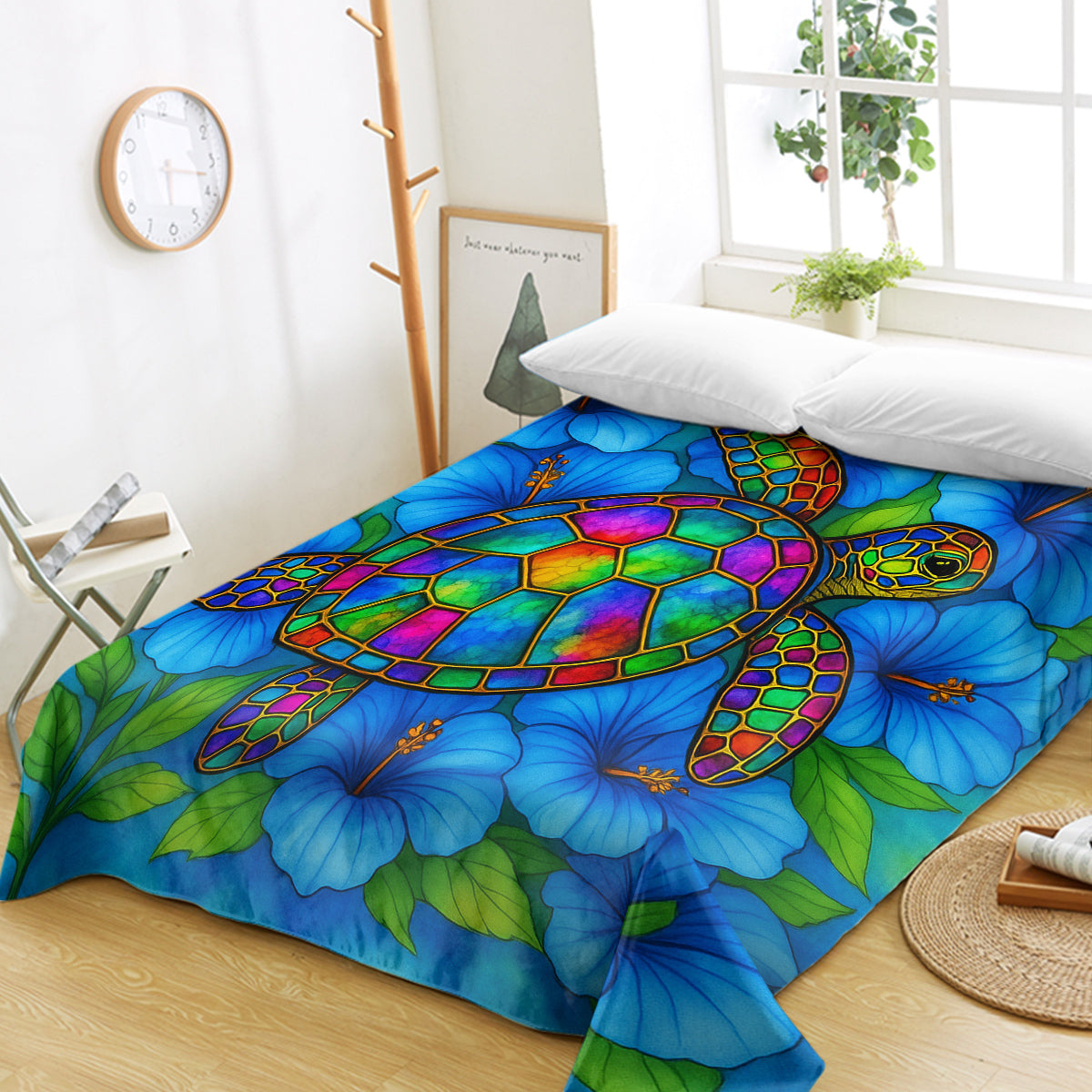 Hibiscus Sea Turtle Island Sheet Set