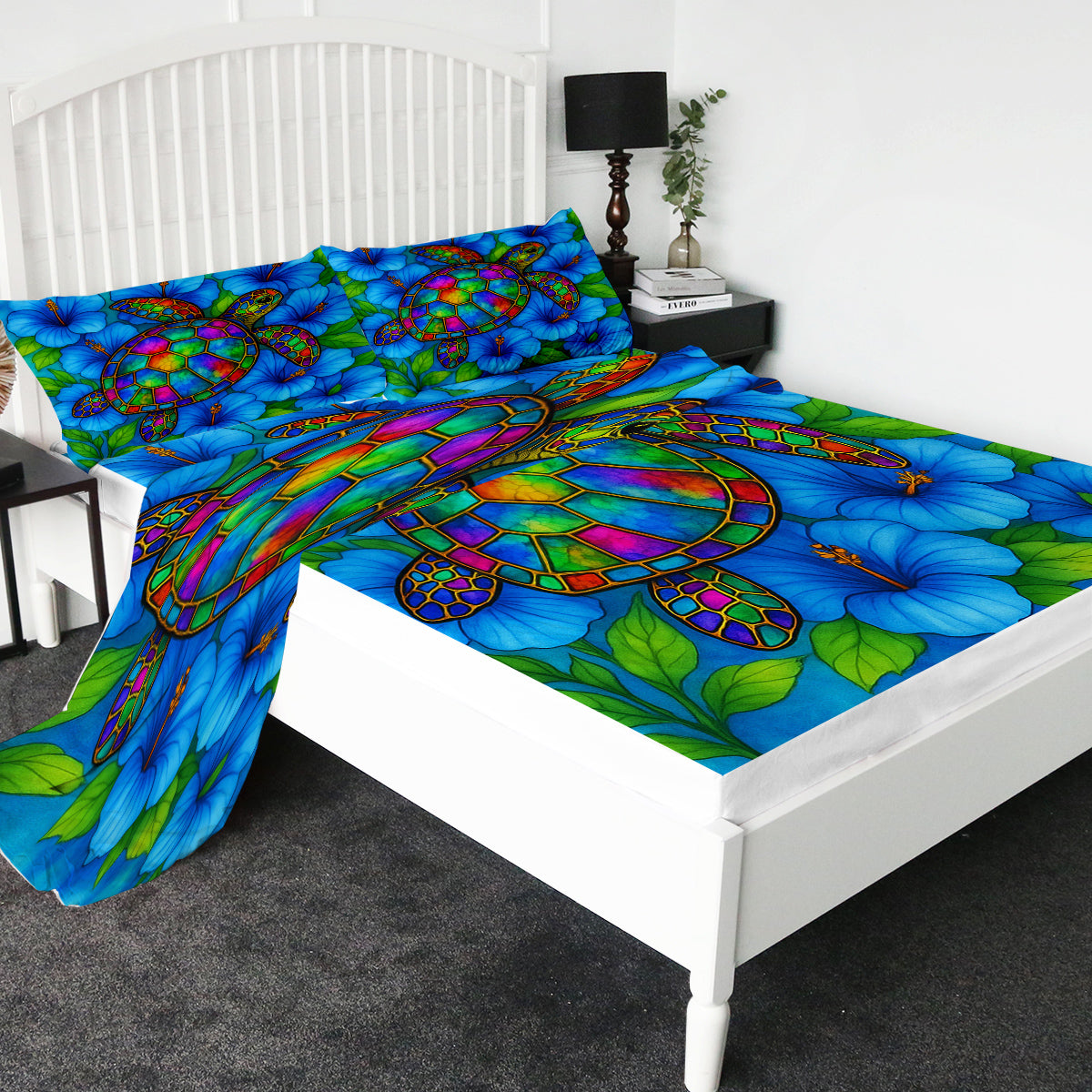 Hibiscus Sea Turtle Island Sheet Set