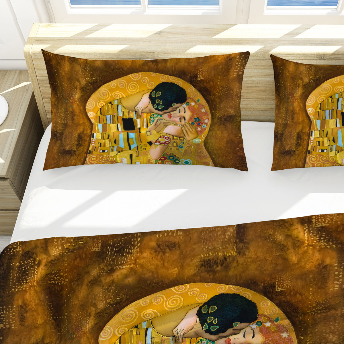 Gustav Klimt The Kiss Reversible Bed Cover Set