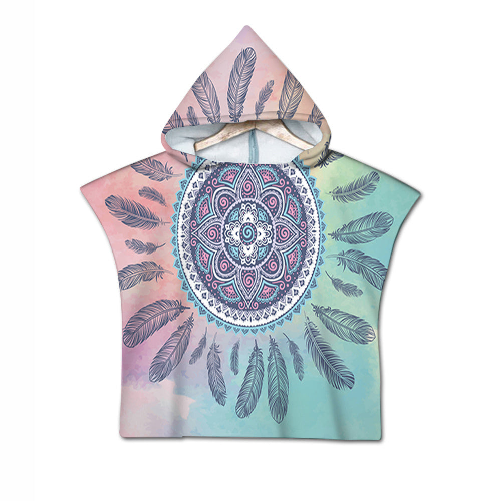 Kuta Beach Quick-Dry Hooded Poncho Towel