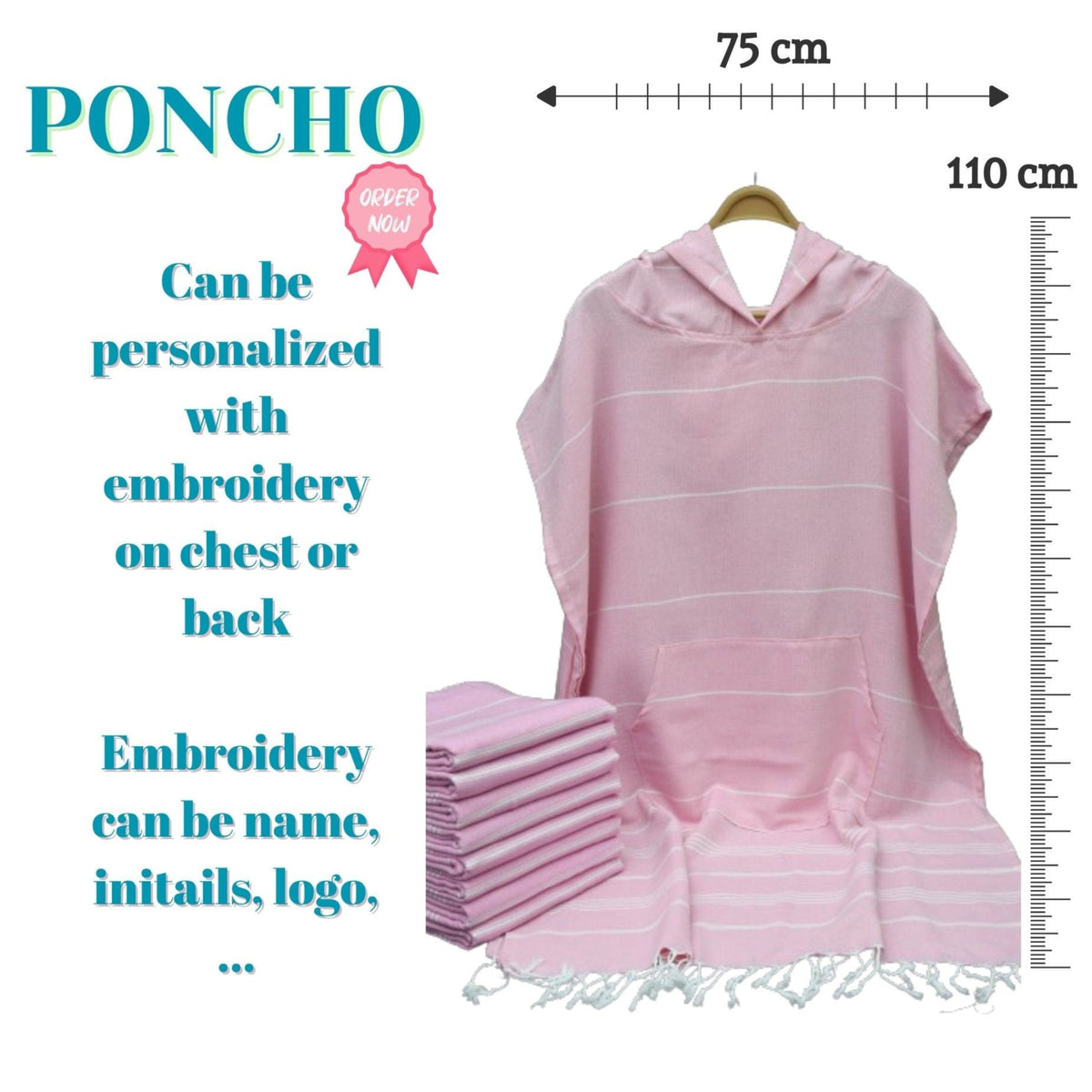 Luxury Turkish Cotton Beach Poncho