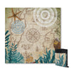 Nautical Chart Sand Free Towel