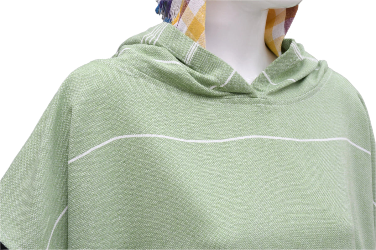 Orange Quick-Dry Poncho Hoodie