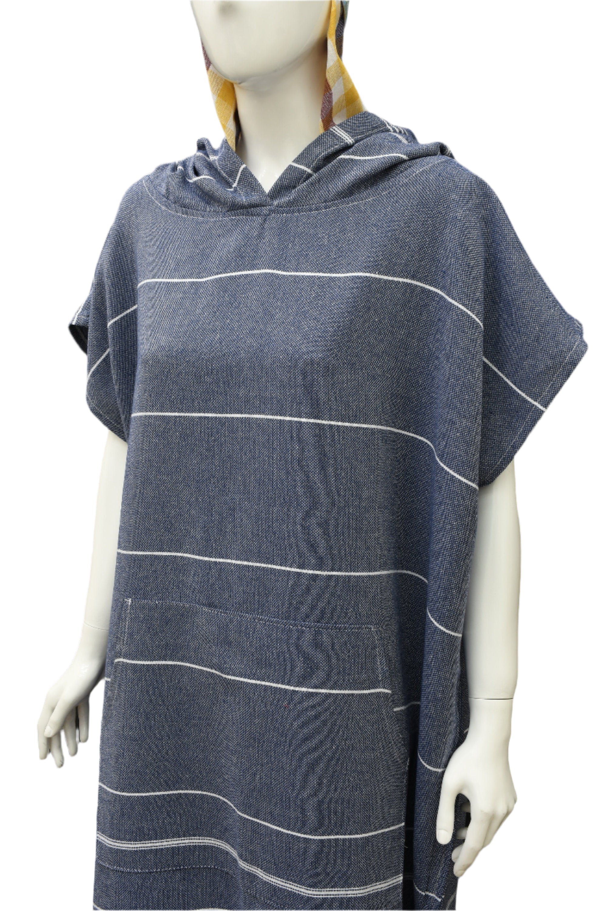 Orange Quick-Dry Poncho Hoodie