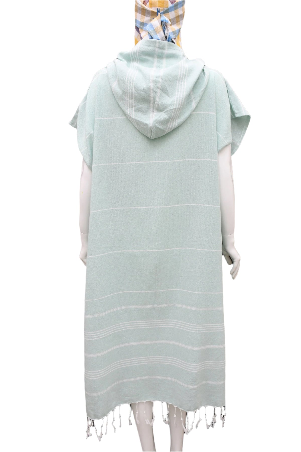 Orange Quick-Dry Poncho Hoodie