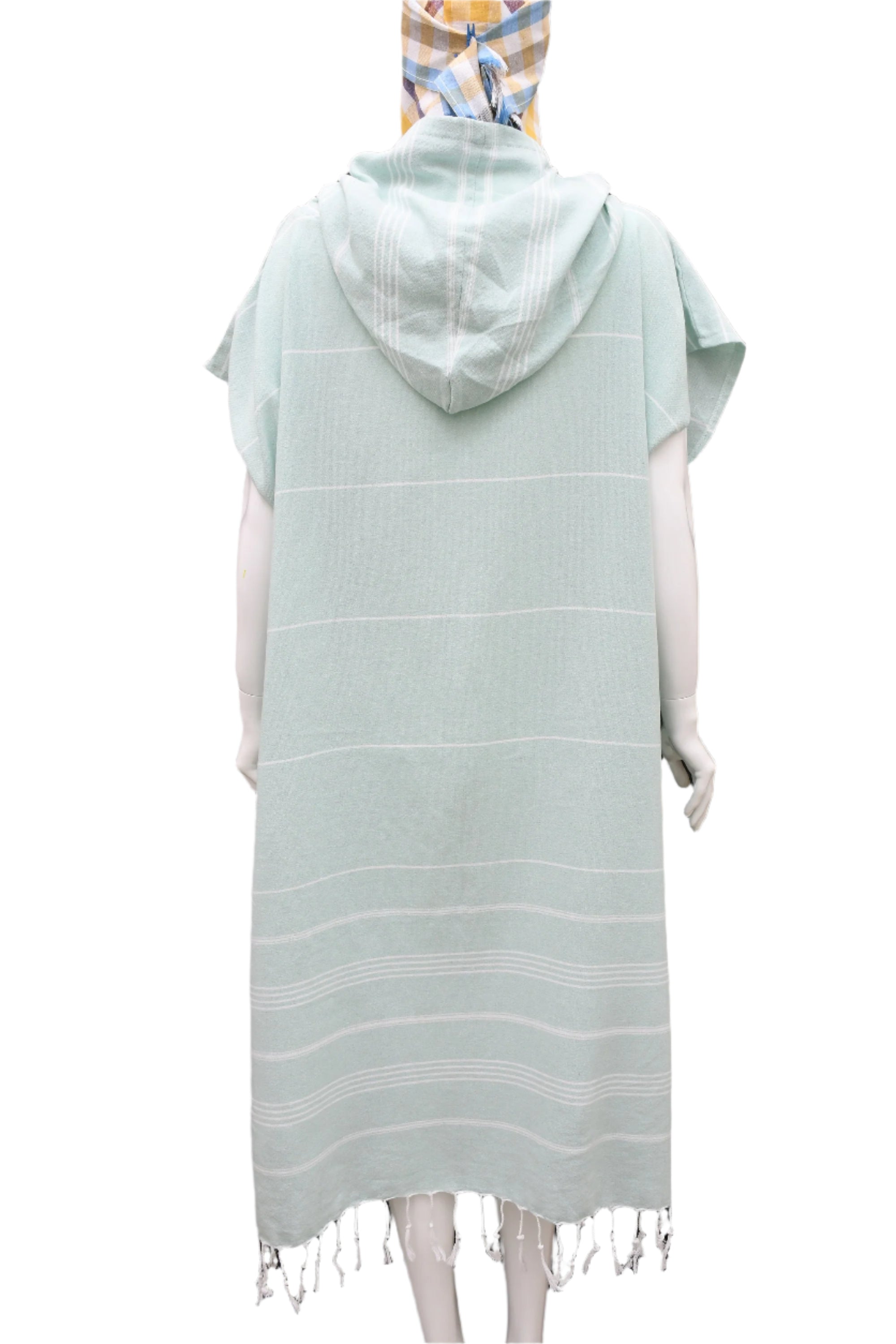 Orange Quick-Dry Poncho Hoodie