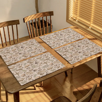 Brown Seashells Table Placemat