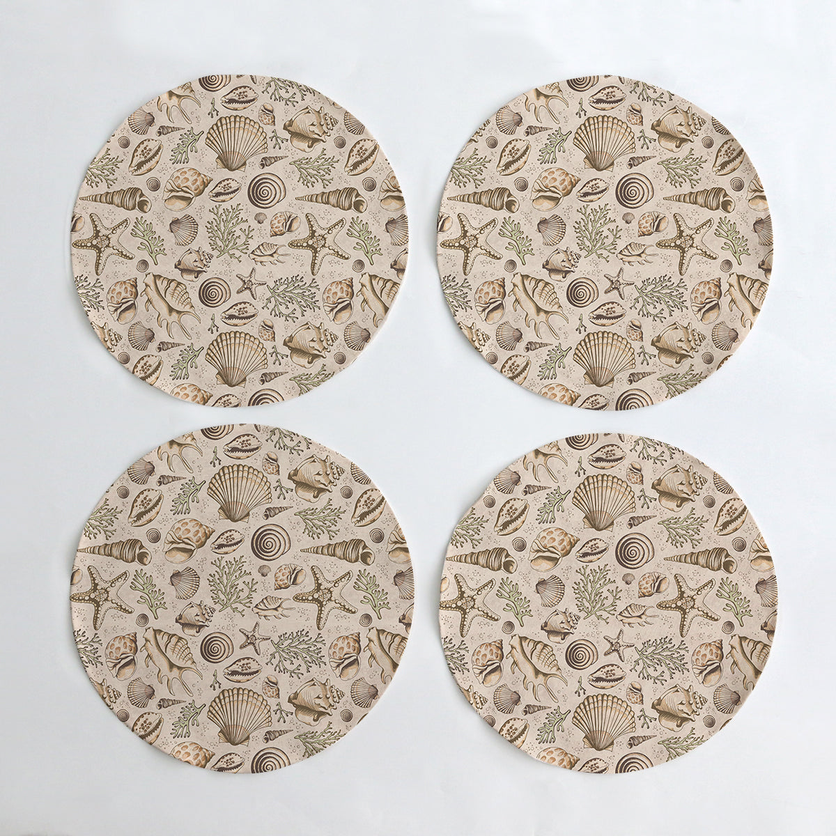 Brown Seashells Table Placemat