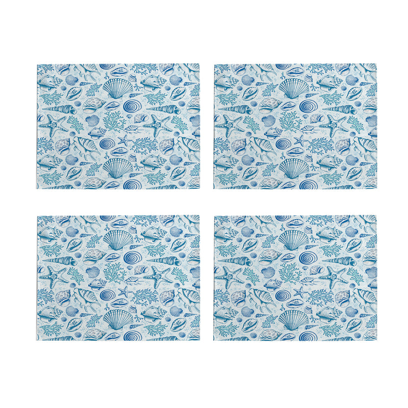 Blue Seashells Table Placemat