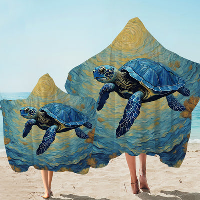 The Artsy Turtle Hooded Towel