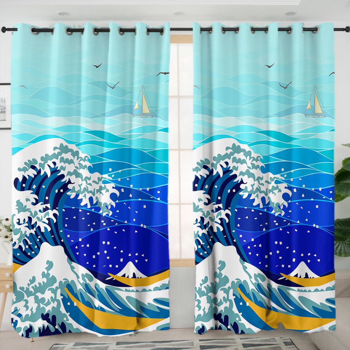 The Great Wave Curtains
