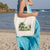 Vintage Tropical Beach Tote