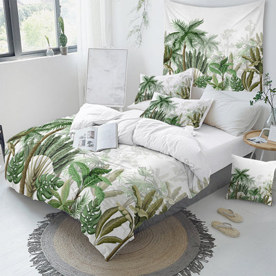 Vintage Tropical Duvet Cover Set