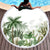 Vintage Tropical Round Beach Towel