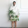 Vintage Tropical Wearable Blanket Hoodie