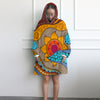 Sea, Sand and Sunflowers Wearable Blanket Hoodie