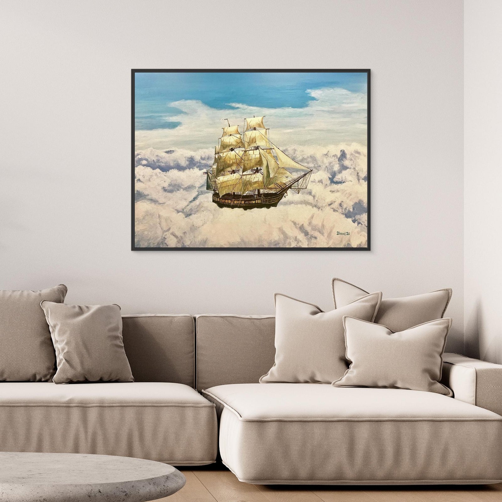 Canvas Print - Sky Sailing by Tom Blood