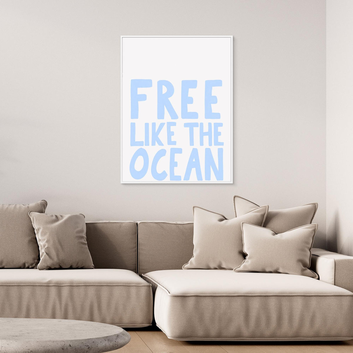 Canvas Print - Free like the Ocean by Athene Fritsch