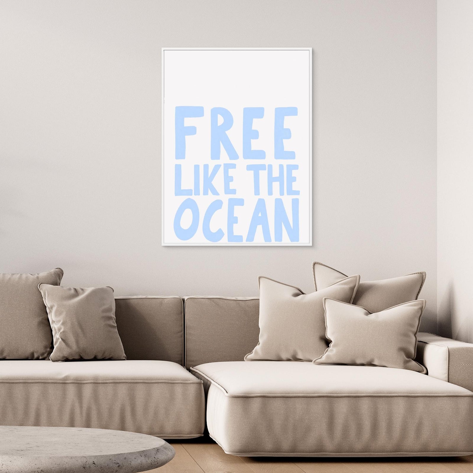 Canvas Print - Free like the Ocean by Athene Fritsch