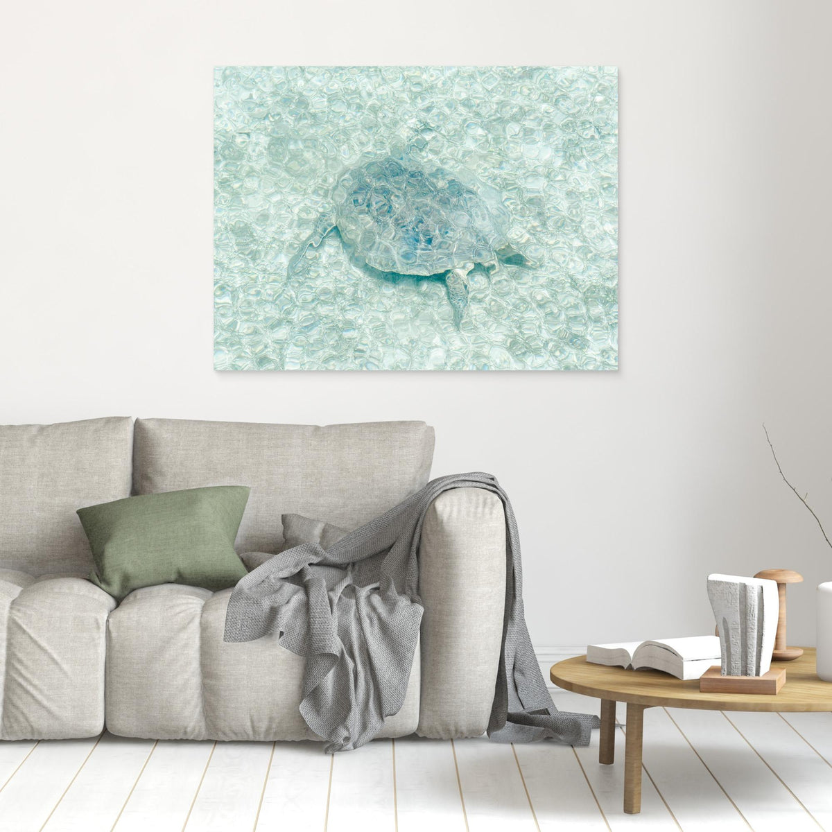 Canvas Print - Turtle Underwater by Photolovers