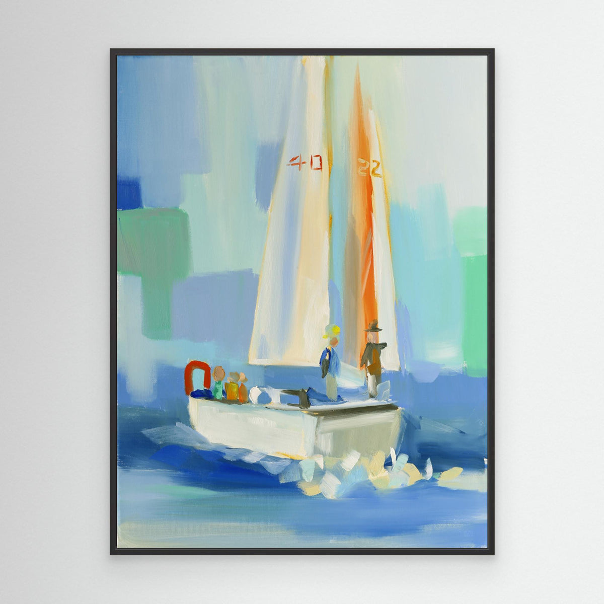 Canvas Print - Sailboat by Jenny Westenhofer