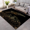 The Golden Dolphin Area Rug