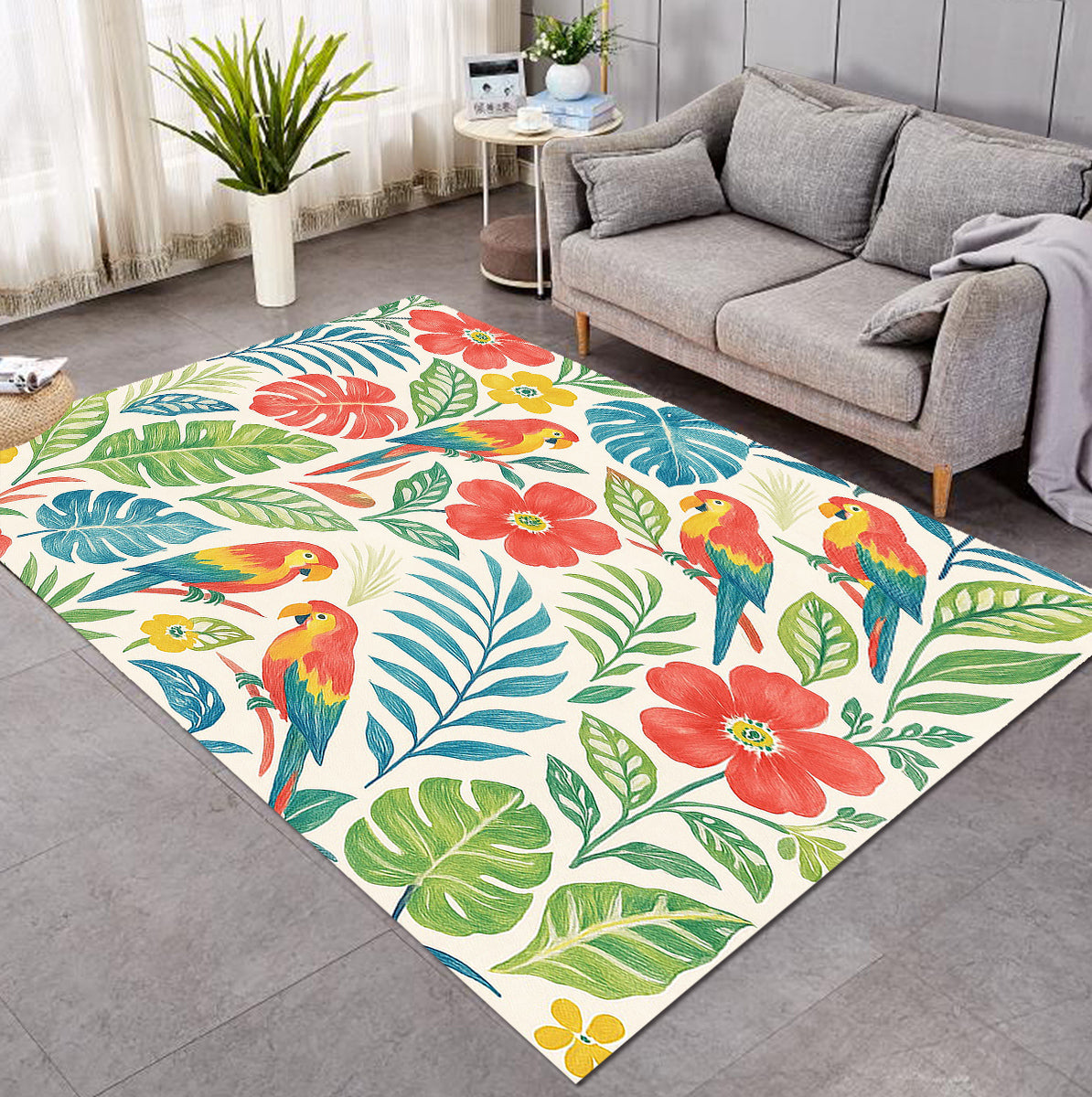 Classic Tropical Area Rug