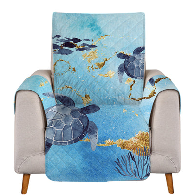 Golden Sea Turtle Bay Sofa Cover