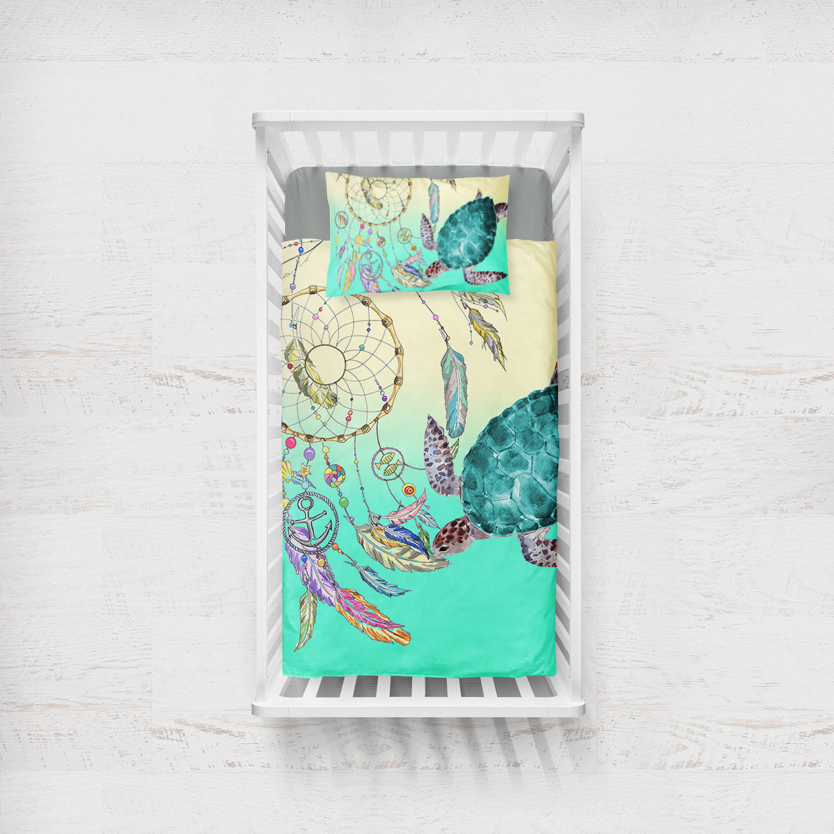 The Dreamcatcher and Sea Turtle Crib Bedding