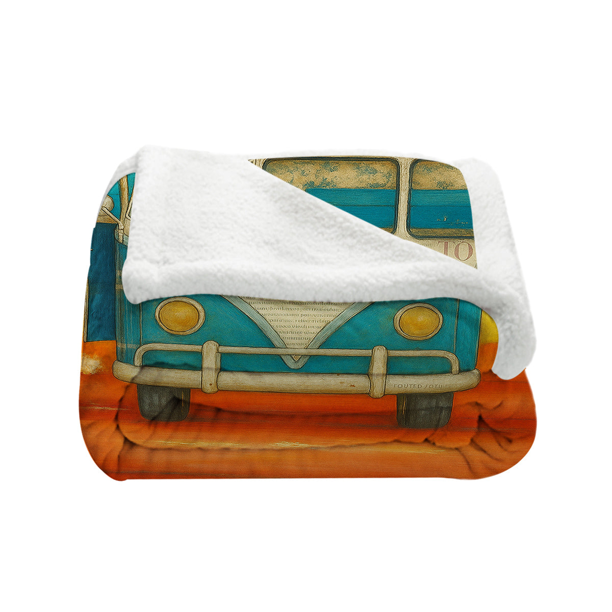 Vee Dub Sunset Soft Sherpa Blanket
