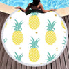 Be A Pineapple Round Beach Towel