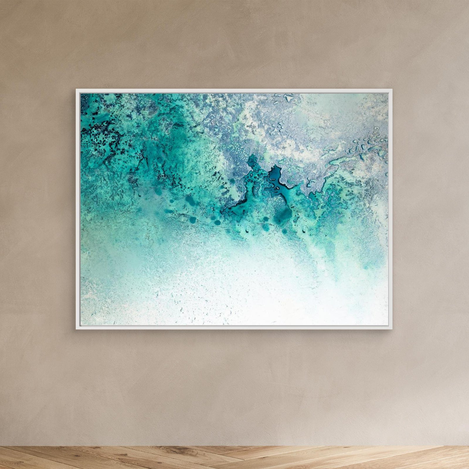 Canvas Print - Turquoise Whispering by Petra Meikle De Vlas