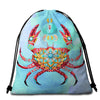 The Royal Crab Round Beach Towel