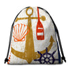 beachy Anchor Round Beach Towel