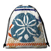 Beachy Sand Dollar Round Beach Towel