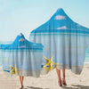 Beach Please Hooded Towel