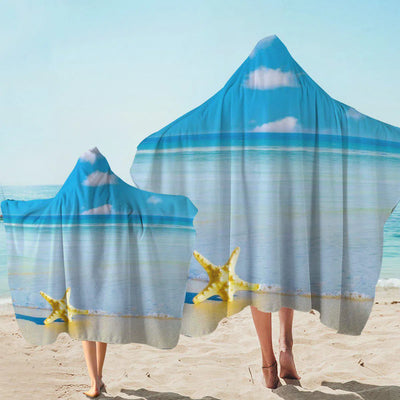 Beach Please Hooded Towel