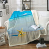 Beach Please Soft Sherpa Blanket