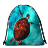 Sea Turtle Vibes Round Beach Towel