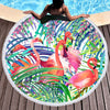 Flamingo Passion Round Beach Towel