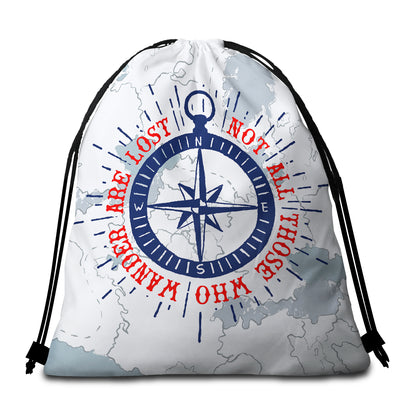 The Seafarter Round Beach Towel