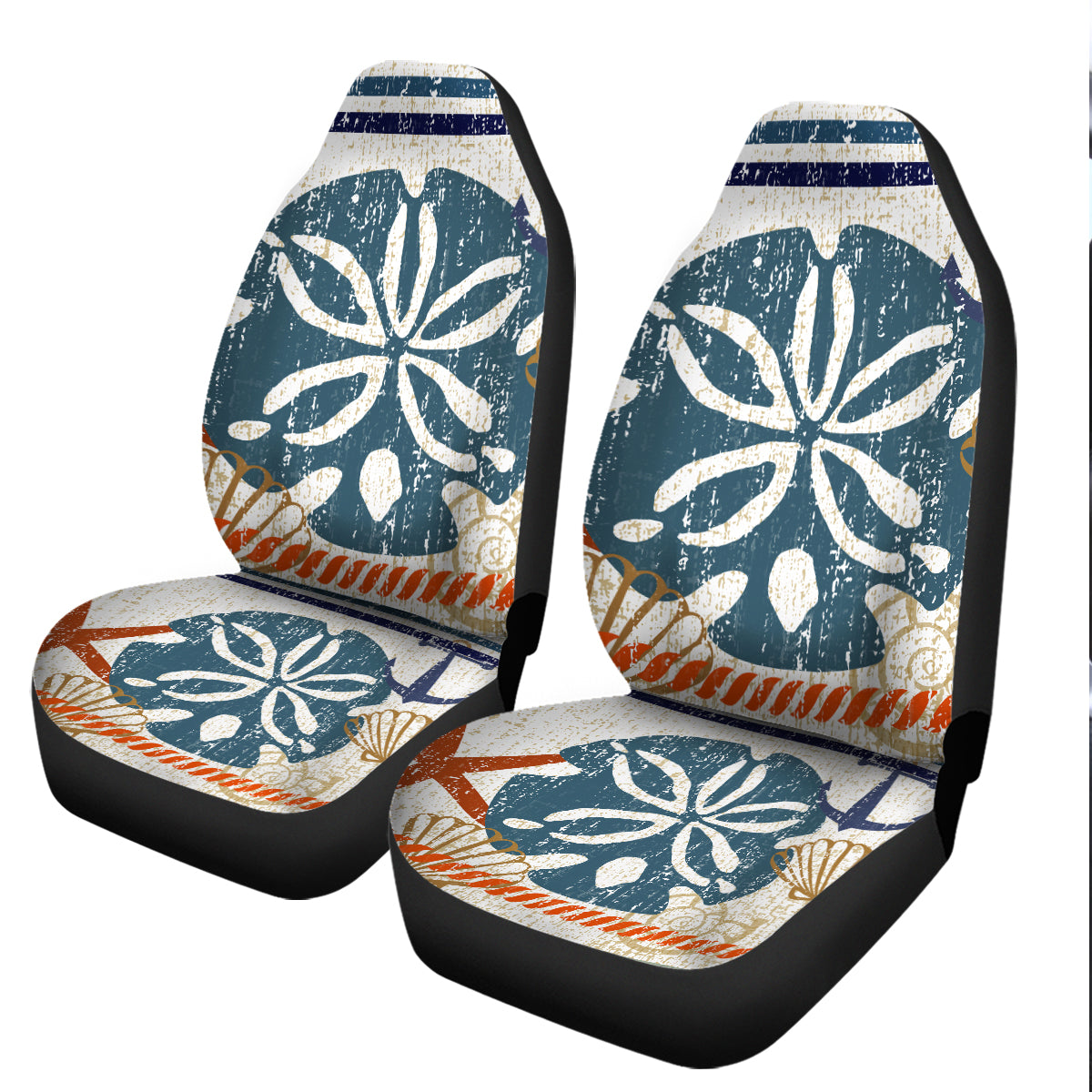 Beachy Sand Dollar Car Seat Cover