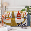 Beachy Anchor Couch Cover