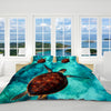 Sea Turtle Vibes Reversible Bedcover Set