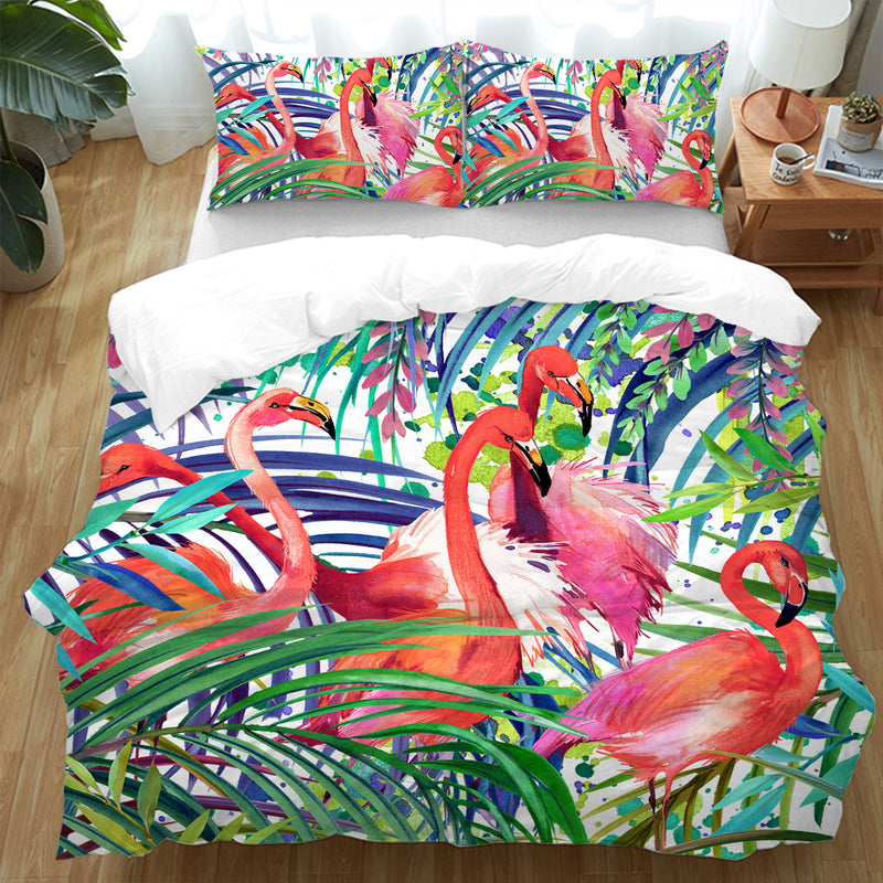 Flamingo Passion Duvet Cover Set