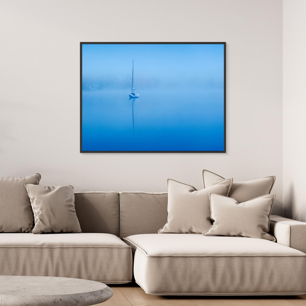 Canvas Print - Peaceful Blue Morning by David H Yang
