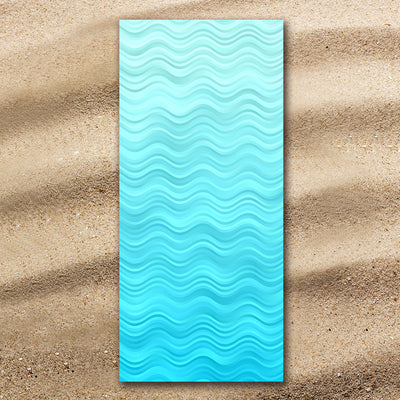 Waves of Blue Extra Large Beach Towel