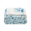 Blue Seashells Soft Sherpa Blanket