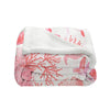 Red Coral Wonders Soft Sherpa Blanket